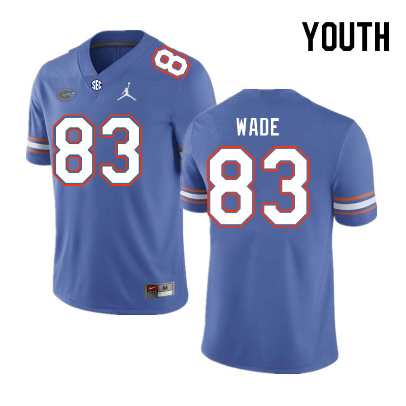 Youth #83 Jackson Wade Florida Gators College Football Jerseys Stitched Sale-Royal